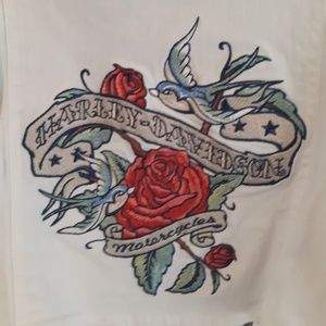 Harley Davidson EMBROIDERED top